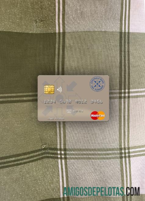 Suriname Centrale Bank Van Suriname Mastercard Photolook Front amostra